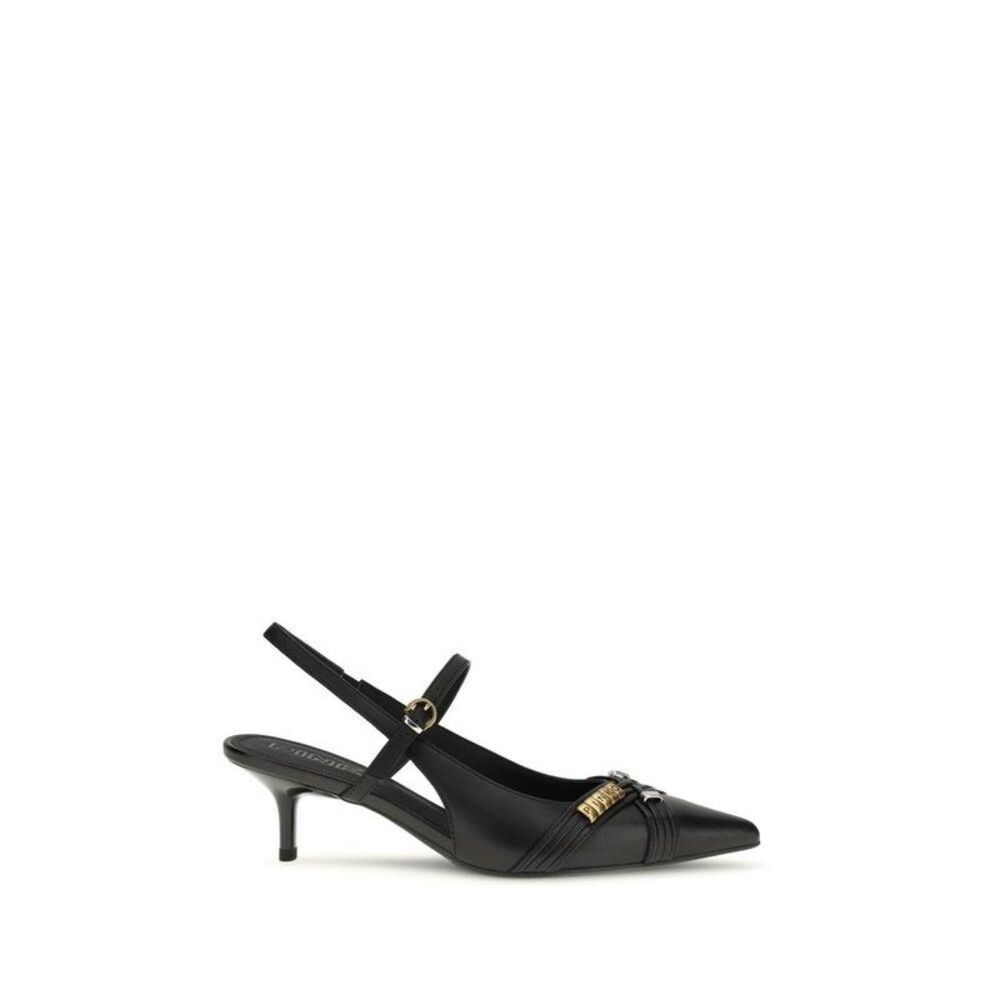 PINKO Calf Leather High Heel Pumps Women Black